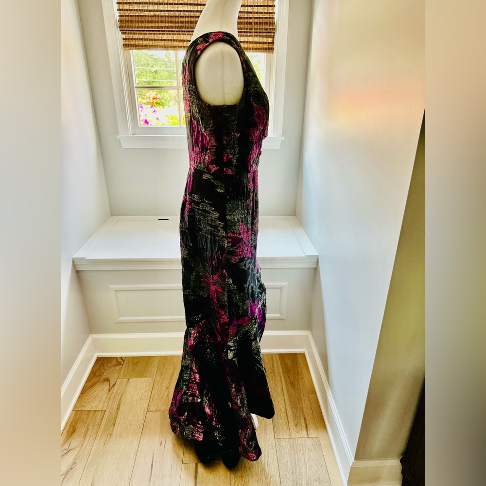 Rickie Freeman for Teri Jon Floral One-Shoulder Evening Dress - Picture 4 of 16